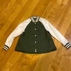 Hunter by Target XS olive green and white track jacket